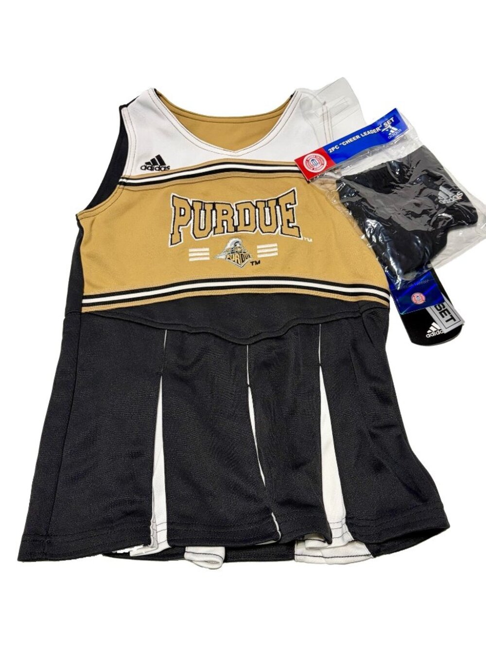 Purdue Adidas Cheerleader Dress Outfit Girl’s Size L (6X)